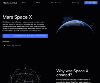 Marsspacextoken.com(MarsSpaceXToken) Screenshot