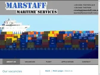 Marstaff.com.ua(Main page) Screenshot