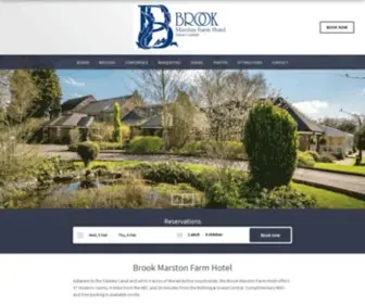 Marstonfarm-Hotel.co.uk(Brook Marston Farm Hotel) Screenshot