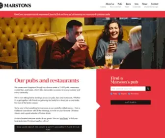 Marstonsbeercompany.co.uk(Marston's PLC) Screenshot