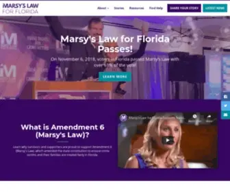 Marsyslawforfl.com(Marsy's Law for FL) Screenshot