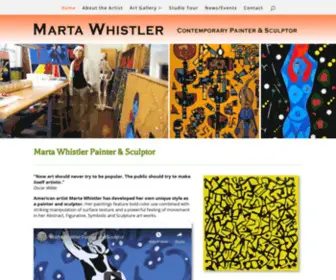 Martawhistler.com(Marta Whistler Contemporary Painter & Sculptor) Screenshot