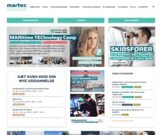 Martec.dk(Maritime and Polytechnic University College) Screenshot