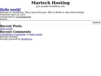 Martechhosting.com(Martech Hosting) Screenshot