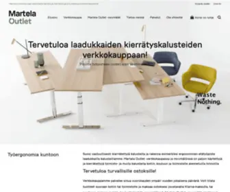 Martelaoutlet.fi(Martela outlet) Screenshot