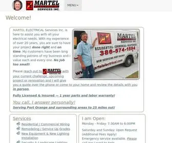 Martelelectrical.com(Martel Electrical Services) Screenshot