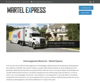 Martelexpressmontreal.com(Demenagement Montreal) Screenshot