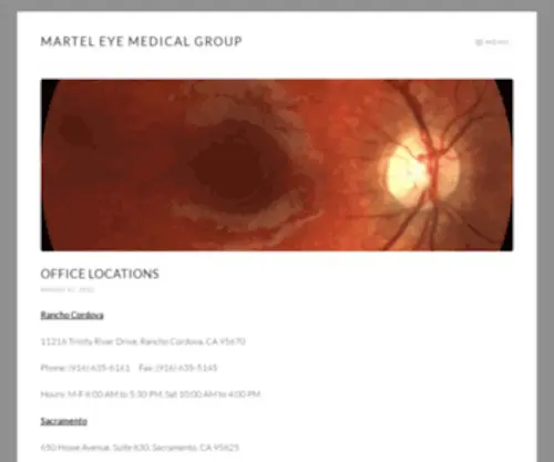 Martelmd.com(Leaders in Ophthalmology) Screenshot