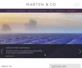 Martenandco.com(Marten & Co) Screenshot