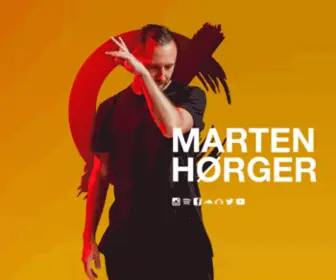 Martenhorger.com(House music germany's marten hørger) Screenshot