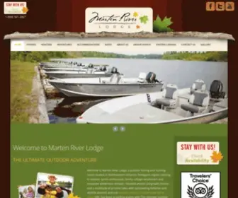 Martenriverlodge.com(Marten River Lodge) Screenshot