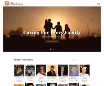 Martenson.com(Local Funeral Homes Trenton) Screenshot