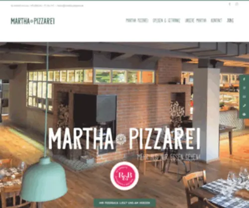 Martha-Pizzarei.de(Mehr als nur Essen gehen ... Herzlich Willkommen Martha Pizzarei) Screenshot