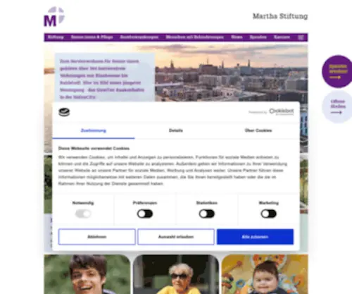 Martha-Stiftung.de(Martha Stiftung) Screenshot