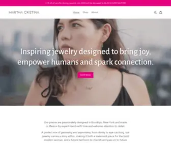 Marthacristina.com(Fine Jewelry with a Mexican Soul. Our mission) Screenshot