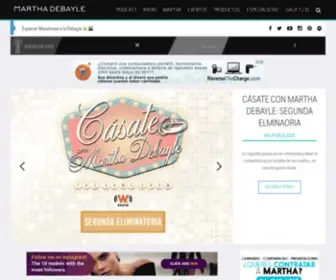 Marthadebayle.com(Martha Debayle) Screenshot