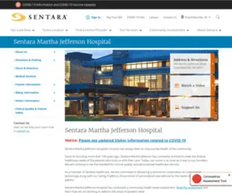 Marthajefferson.org(Sentara Martha Jefferson Hospital) Screenshot