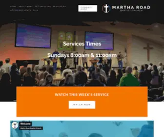 Martharoadbaptist.org(Martha Road Baptist Church) Screenshot