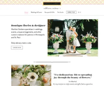 Marthasfloralstudio.com(Award-Winning Florist in St) Screenshot