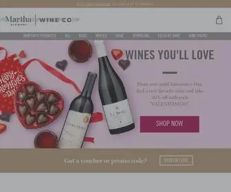 Marthastewartwine.com(Martha Stewart Wine Co) Screenshot