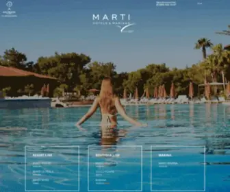 Marti.com.tr(MARTI Hotels & Marinas) Screenshot