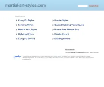 Martial-ART-STyles.com(Martial Art Styles) Screenshot