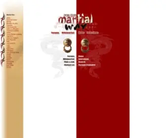 Martial-Way.com(The Martial Arts Portal) Screenshot