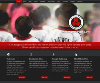 Martialarts.com.au(Martial Arts Training Company) Screenshot