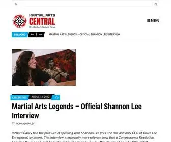 Martialartscentral.com(Martial Arts Central) Screenshot