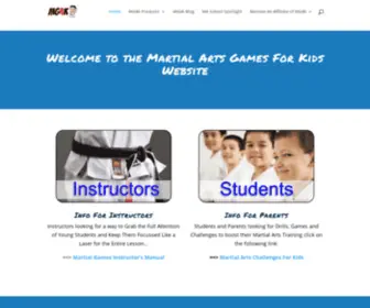 Martialartsgamesforkids.com(Welcome Friends) Screenshot