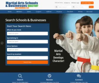 Martialartsschoolsdirectory.com(Martial Arts Schools and Businesses Directory) Screenshot