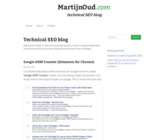 MartijNoud.com(Technical SEO blog) Screenshot