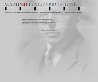 Martin-Elsaesser-Stiftung.de(Martin Elsässer Stiftung) Screenshot