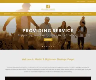 Martin-Hightower.com(Martin & Hightower Heritage Chapel) Screenshot
