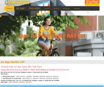 Martin107.com.vn(Xe đạp Martin 107 trang web chính thức của Công ty Xe đạp Martin 107) Screenshot