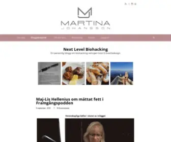 Martinajohansson.se(Next Level Biohacking) Screenshot