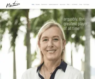 Martinanavratilova.com(Martina Navratilova) Screenshot