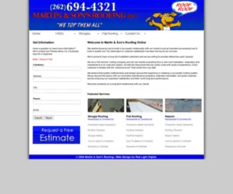 Martinandsonsroofing.com(Martin & Son's Roofing Inc) Screenshot