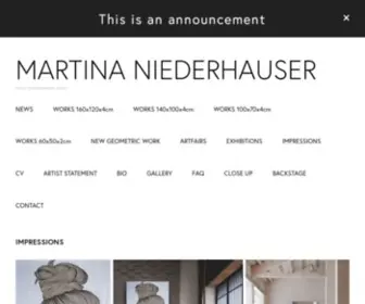 Martinaniederhauser.com(Martina Niederhauser) Screenshot