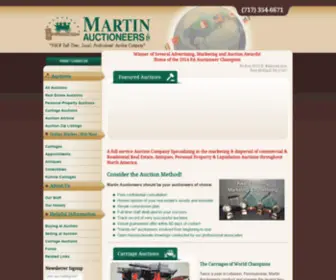 Martinauctioneers.com(Real Estate Auctions) Screenshot