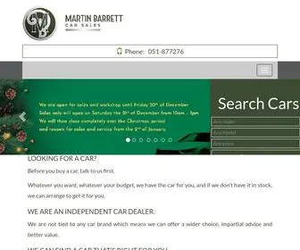 Martinbarrettcarsales.ie(Used Cars) Screenshot