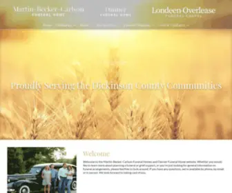 Martinbeckercarlson.com(Martin-Becker-Carlson Funeral Home) Screenshot