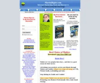 Martinbigler.com(Internet marketing tools and resources) Screenshot