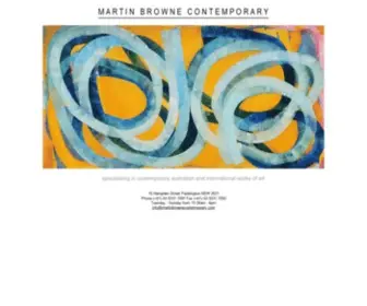 Martinbrownecontemporary.com(Martin Browne Contemporary) Screenshot