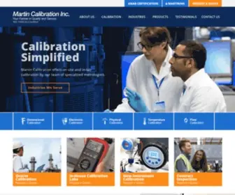 Martincalibration.com(Martin Calibration) Screenshot