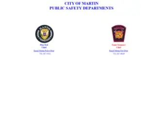 Martindps.org(Martin Public Safety Departments) Screenshot