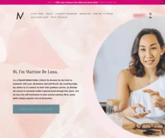 Martinedeluna.com(Martine De Luna) Screenshot