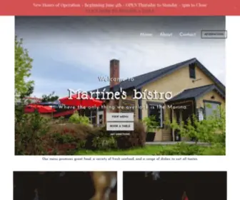 Martinesbistro.com(The only thing we over look is the marina) Screenshot