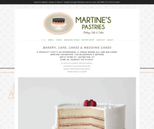 Martinespastries.com(Martine's Pastries) Screenshot