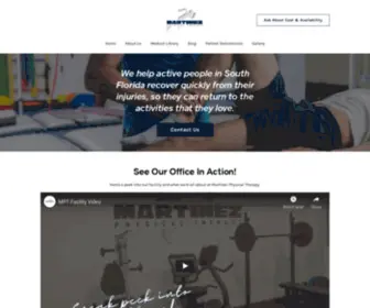 Martinezphysicaltherapy.com(Our South Florida office) Screenshot
